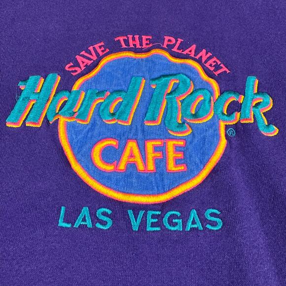 Vintage 80s Hard Rock Cafe Las Vegas Crewneck XL - Picture 3 of 6